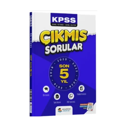 Akademi Denizi KPSS Genel Kültür Genel Yetenek Önlisans Son 5 Yıl Çıkmış Sorular Fasikülü