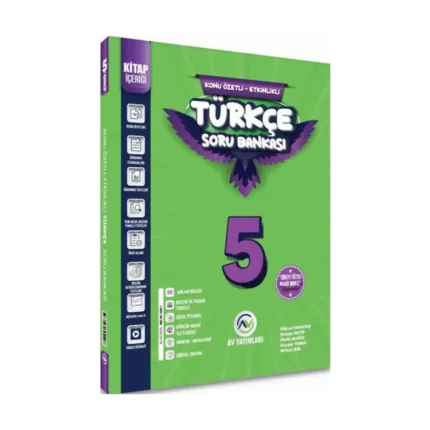 Av Yayınları 5. Sınıf Türkçe Kazanım Etkinlikli Soru Bankası