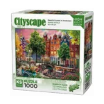 Beautiful Sunset In Amsterdam Puzzle 1000 Parça