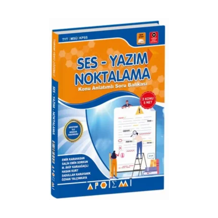 Apotemi Yayınları TYT KPSS MSÜ Ses Yazım Noktalama Konu Anlatımlı Soru Bankası