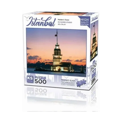 Kız Kulesi Gün İstanbul Puzzle 500 Parça