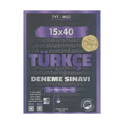 Edebiyat Sokağı TYT Türkçe 15 x 40 Deneme Sınavı