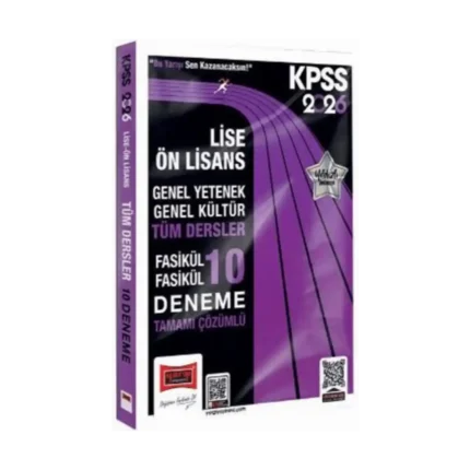 Kpss Lise Ön Lisans Gy Gk Deneme 10 Fasikül
