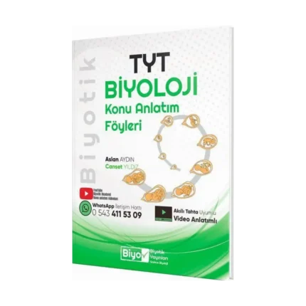Biyotik Yayınları TYT Biyoloji Konu Anlatım Föyleri