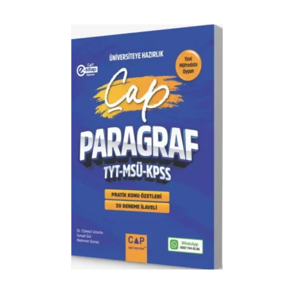 Çap Yayınları TYT MSÜ KPSS Paragraf Pratik Konu Özetleri 20 Deneme İlaveli