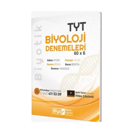 Biyotik Yayınları TYT Biyoloji Biyotik 60 x 6 Denemeleri