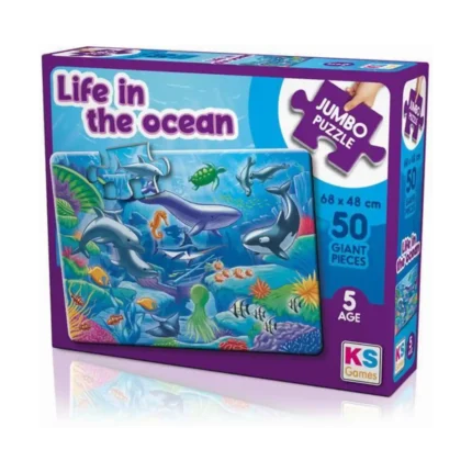 Life In The Ocean Jumbo Puzzle 50 Parça