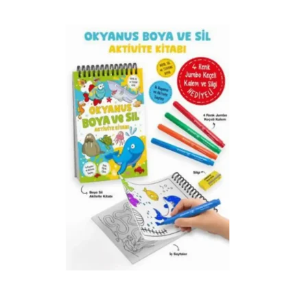 Okyanus – Boya ve Sil Aktivite Kitabı