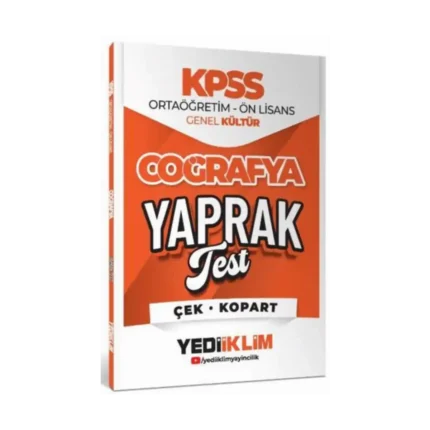 Kpss Ortaöğretim Ön Lisans Coğrafya Yaprak Test 2026