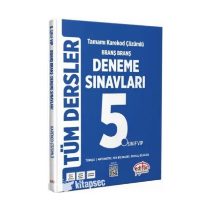5. Sınıf Tüm Dersler Deneme Sınavları Branş Branş