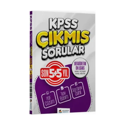 Akademi Denizi KPSS Genel Kültür Genel Yetenek Ortaöğretim Önlisans Son 5 + 5 Yıl Çıkmış Sorular