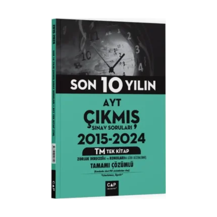 Çap Yayınları AYT TM Tek Kitap Son 10 Yılın Çıkmış Soruları