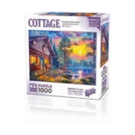 Evening Sunset Cabin Puzzle 1000 Parça