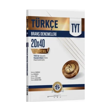 Bilgi Sarmal Yayınları TYT Türkçe 20 x 40 Branş Denemeleri
