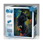 Black Panther With A Tropical Puzzle 500 Parça