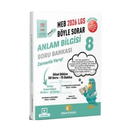 8. Sınıf Anlam Bilgisi Soru Bankası 2026