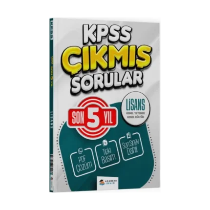 Akademi Denizi KPSS Genel Kültür Genel Yetenek Lisans Son 5 Yıl Çıkmış Sorular
