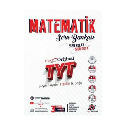 Orijinal Yayınları TYT Matematik Mikro Soru Bankası