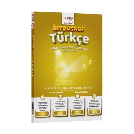 İntro Yayınları 8. Sınıf LGS Türkçe İntroskop Soru Bankası