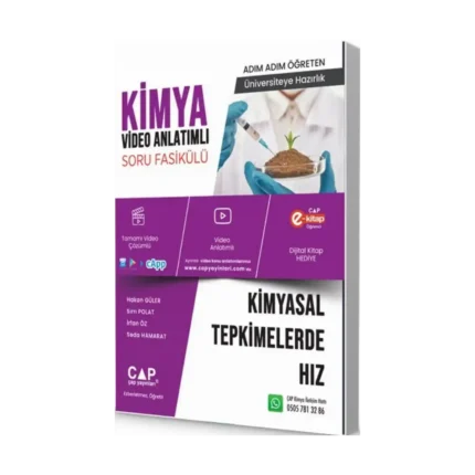 Çap Yayınları Üniversiteye Hazırlık Kimya Kimyasal Tepkimelerde Hız Konu Anlatımlı Soru Fasikülü