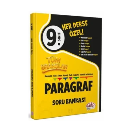 9. Sınıf Paragraf Soru Bankası Tüm Branşlar