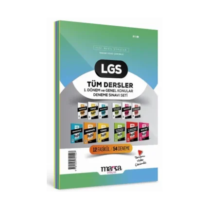 2025 LGS 1. Dönem ve Genel Konular Tüm Dersler Deneme Sınavı Seti 12 Fasikül 54 Deneme