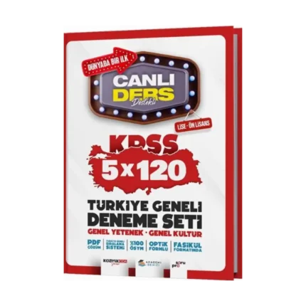 Akademi Denizi KPSS Lise Ön Lisans Türkiye Geneli 5 x 120 Deneme Seti