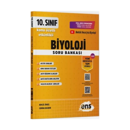 ENS Yayıncılık 10. Sınıf Biyoloji Etkinlikli Soru Bankası