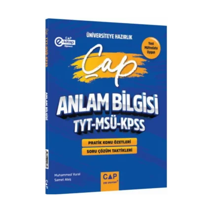 Çap Yayınları TYT MSÜ KPSS Türkçe Anlam Bilgisi Üniversiteye Hazırlık