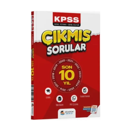 Akademi Denizi KPSS Genel Yetenek Genel Kültür Lisans Son 10 Yıl Çıkmış Sorular