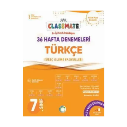 7. Sınıf Türkçe 36 Hafta Denemeleri Classmate