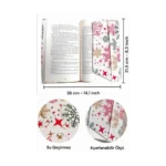 Kar Desenli Ayarlanabilir Kitap Kılıfı