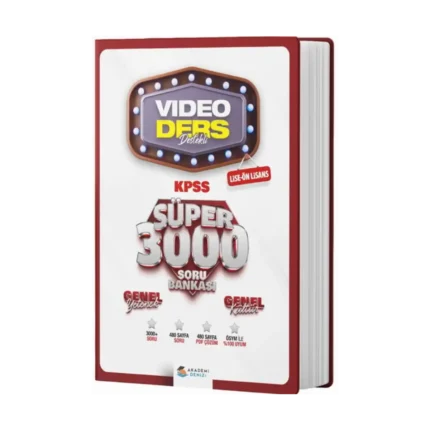 Akademi Denizi KPSS Lise Ön Lisans Canlı Ders Süper 3000 Soru Bankası