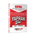 Kpss Ortaöğretim Ön Lisans Vatandaşlık Yaprak Test