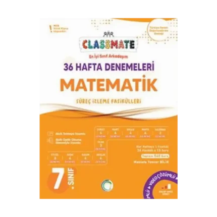 7. Sınıf Matematik 36 Hafta Denemeleri Classmate (iadesizdir)