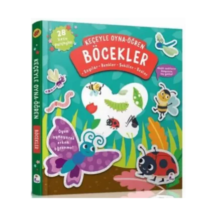 Keçeyle Oyna - Öğren Böcekler Ciltli