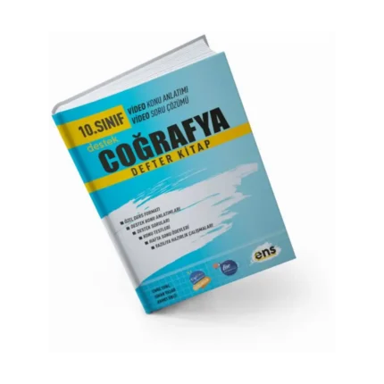 ENS Yayıncılık 10. Sınıf Coğrafya Defter Kitap