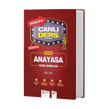 Akademi Denizi KPSS Anayasa Canlı Ders Soru Bankası