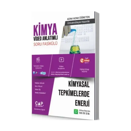 Çap Yayınları Üniversiteye Hazırlık Kimya Kimyasal Tepkimelerde Enerji Konu Anlatımlı Soru Fasikülü