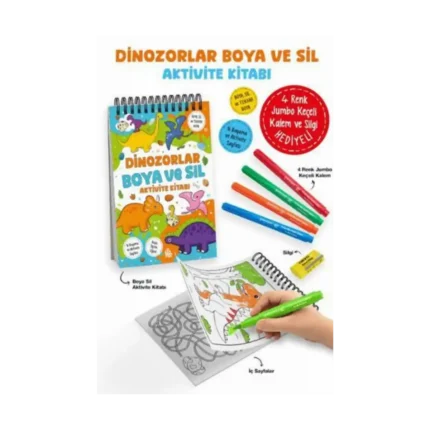 Dinozorlar – Boya ve Sil Aktivite Kitabı