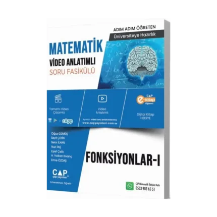 Çap Yayınları Üniversiteye Hazırlık Matematik Fonksiyonlar 1 Konu Anlatımlı Soru Bankası