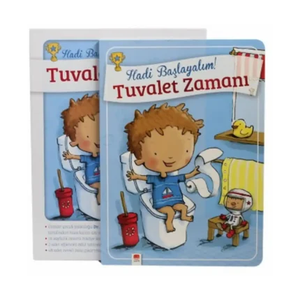 Tuvalet Zamanı - Erkekler İçin Tuvalet Eğitimi Kitabı (Ciltli)