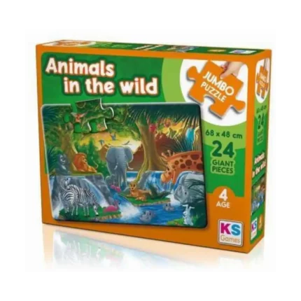 Animal İn The Wild Jumbo Puzzle 24 Parça