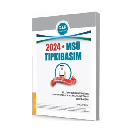 Çap Yayınları Üniversiteye Hazırlık MSÜ 2024 Tıpkı Basım