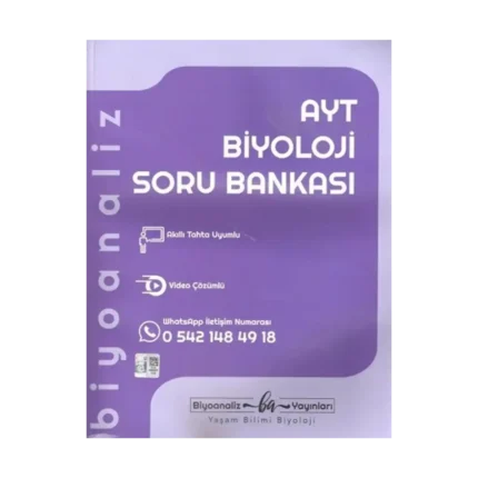 Biyoanaliz Yayınları AYT Biyoloji Soru Bankası