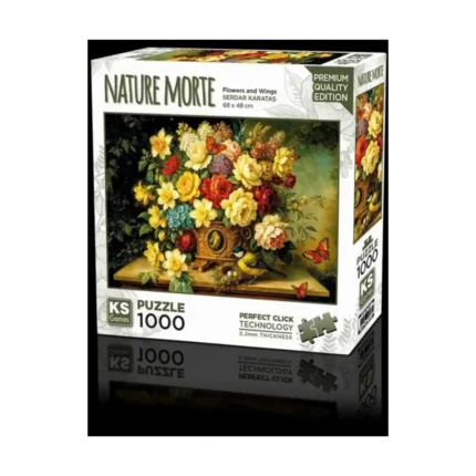 Flowers And Wings Puzzle 1000 Parça