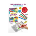 Taşıtlar - Boya ve Sil Aktivite Kitabı