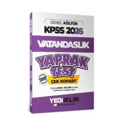 Kpss Vatandaşlık Yaprak Test 2026