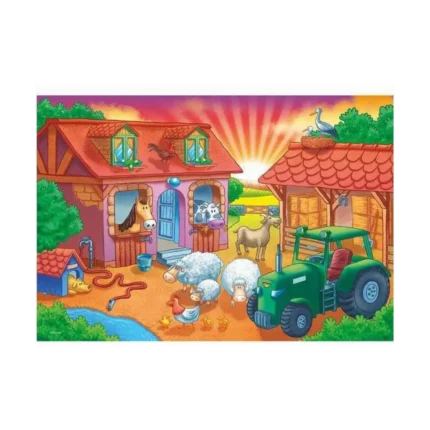 Çiftlikte Gün Doğumu Jumbo Puzzle 12 Parça