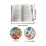 Yaprak Desenli Ayarlanabilir Kitap Kılıfı